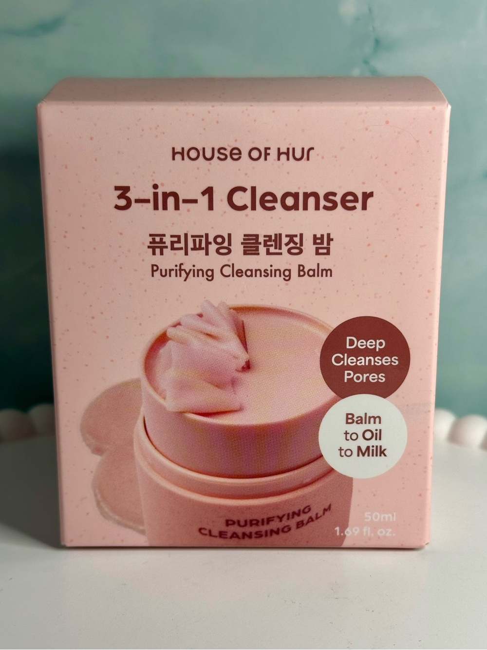 House of Hur 3-in-1 Purifying Cleansing Balm - 50ml, New in box.